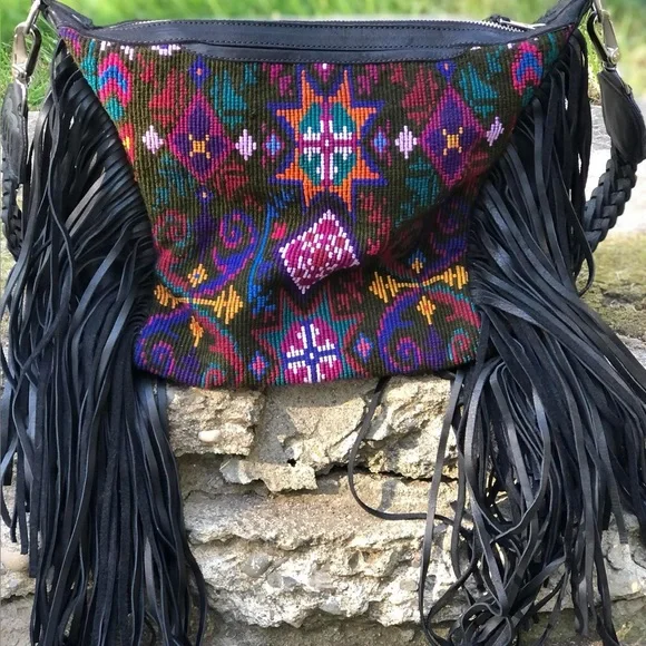 Little Guatemala Full Caterina Fringe Bag - Picture 1 of 8